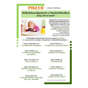 Műhelybeszélgetések a Tündérbölcsiben - Éves bérlet 2025-26